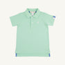 Prim & Proper Polo & Onesie - Grace Bay Green with Sunrise Blvd. & Worth Avenue White Stork