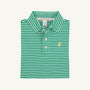 Prim & Proper Polo & Onesie - Kiawah Kelly Green Stripe with Bellport Butter Yellow Stork