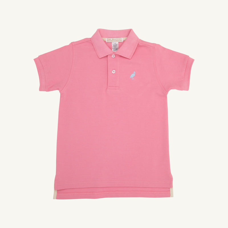 Prim & Proper Polo - Hamptons Hot Pink with Buckhead Blue Stork