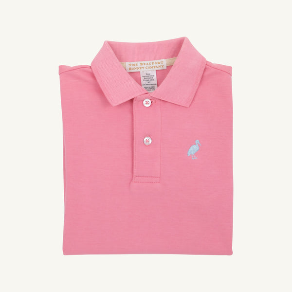 Prim & Proper Polo - Hamptons Hot Pink with Buckhead Blue Stork