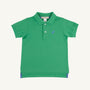 Prim & Proper Polo & Onesie - Kiawah Kelly Green with Barbados Blue Stork