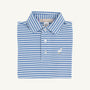 Prim & Proper Polo & Onesie - Barbados Blue Stripe with Multicolor Stork