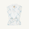 Ready or Not Robe (Women) - Buckhead Blue Belle Meade Bow with Worth Avenue White