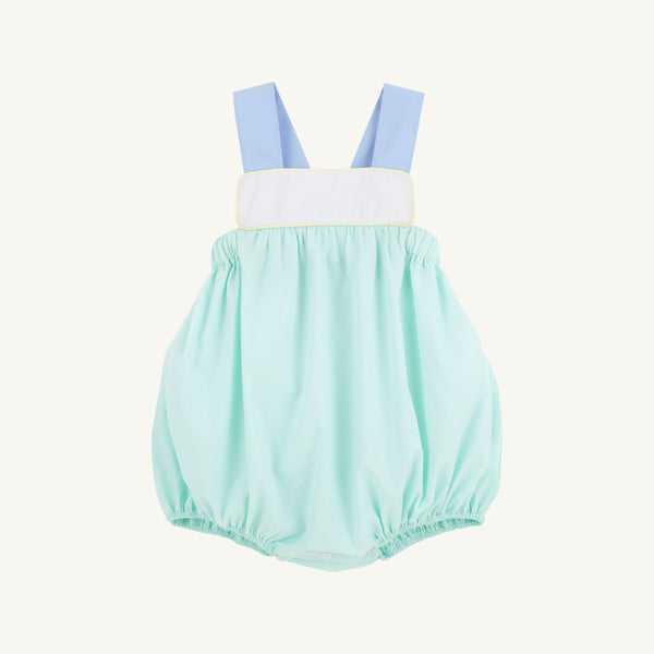 Samprey Sunsuit - Sea Island Seafoam, Worth Avenue White, Beale Street Blue, & Bellport Butter Yellow