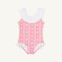 Sandy Lane Swimsuit - Argonne Forest Flowers (Pink) with Worth Avenue White