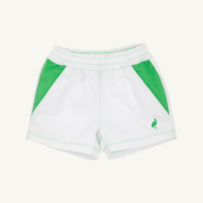 Schroeder Shorts - Worth Avenue White with Grafton Green Stork