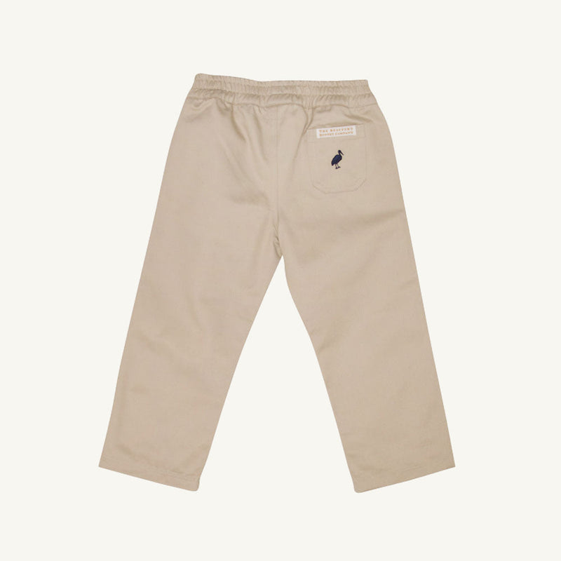 Sheffield Pants - Keeneland Khaki with Nantucket Navy Stork