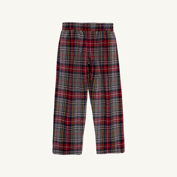 Sheffield Pants (Flannel) - Park Lane Plaid with Richmond Red Stork