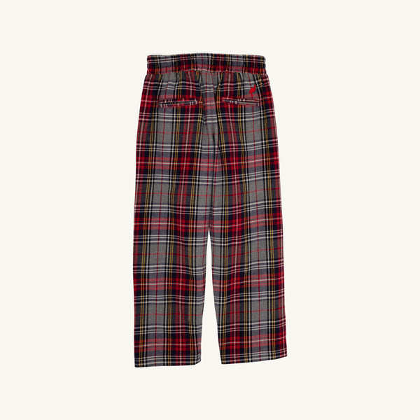 Sheffield Pants (Flannel) - Park Lane Plaid with Richmond Red Stork