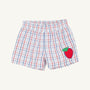 Sheffield Shorts - Whitehall Windowpane with Richmond Red Apple Applique