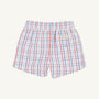 Sheffield Shorts - Whitehall Windowpane with Richmond Red Apple Applique