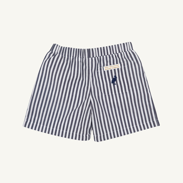 Shelton Shorts - Nantucket Navy Stripe with Nantucket Navy Stork