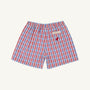 Shelton Shorts - Provincetown Plaid with Richmond Red Stork