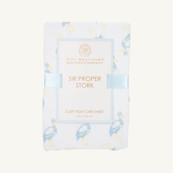 Sleep Tight Crib Sheet - Sir Proper Stork