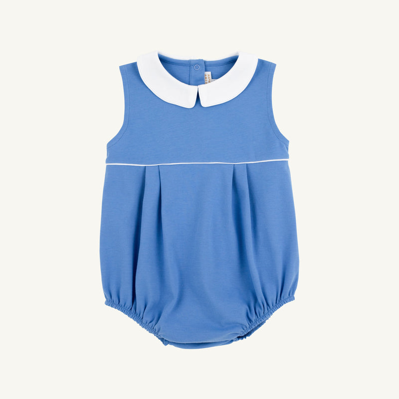 Sleeveless Bradford Bubble - Barbados Blue with Worth Avenue White