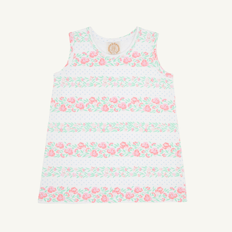 Sleeveless Polly Play Shirt - Gasparilla Garlands