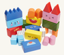 Stack & Mix Wooden Building Blocks - Kikkerland