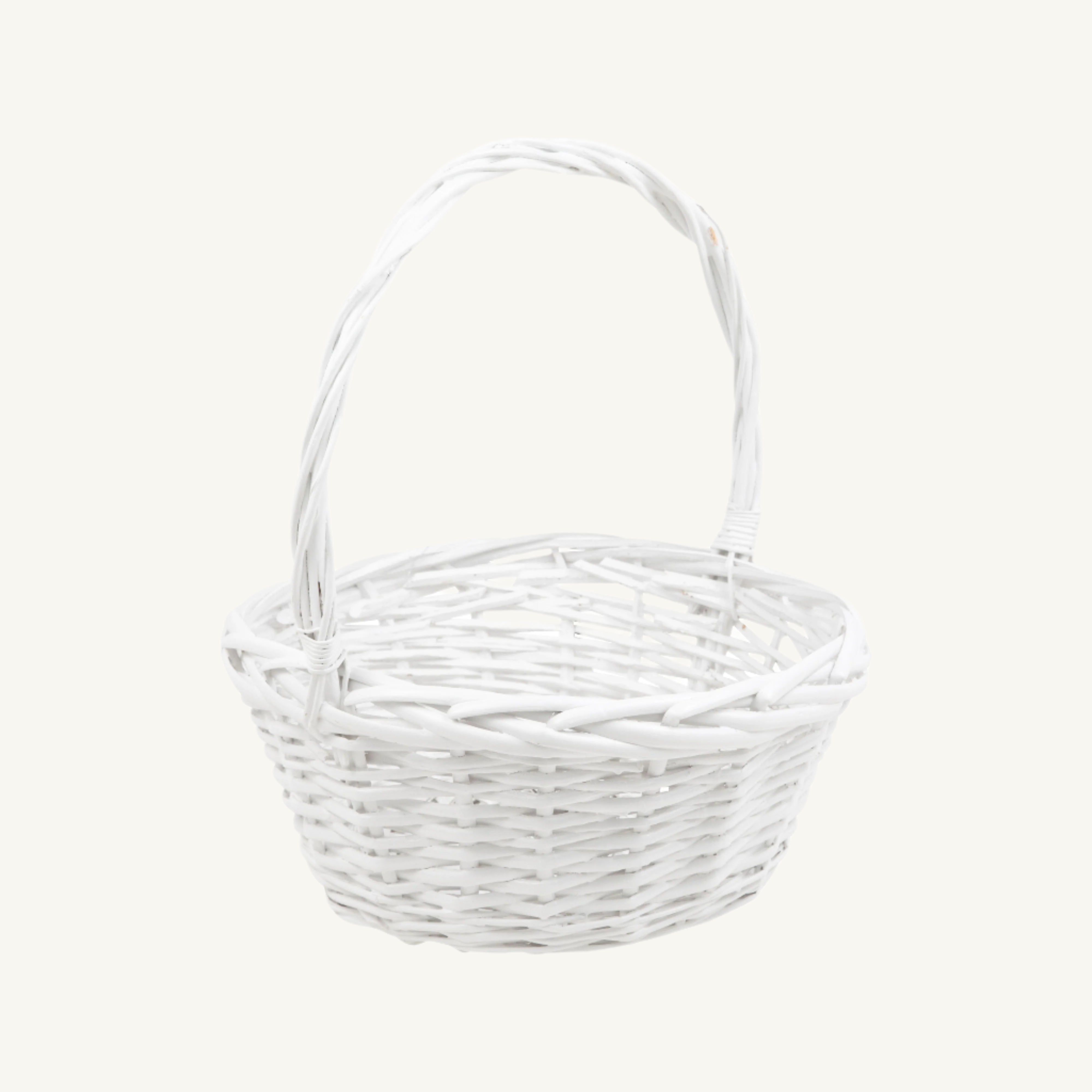 Easter Basket (Round) - White