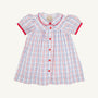 Tabitha's Teacher's Pet Dress - Whitehall Windowpane with Richmond Red