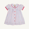 Tabitha's Teacher's Pet Dress - Whitehall Windowpane with Richmond Red