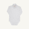 Tatum's Turtleneck & Onesie - Worth Avenue White with Newport Night Microdot