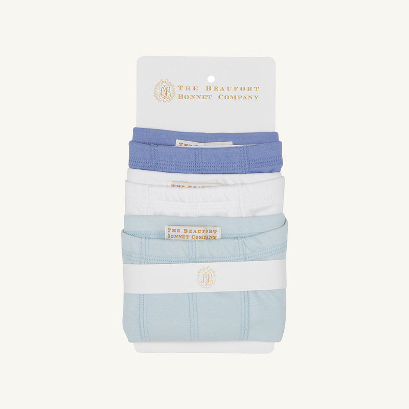 Theodore's Underthings Set - Park City Periwinkle, Worth Avenue White, & Buckhead Blue