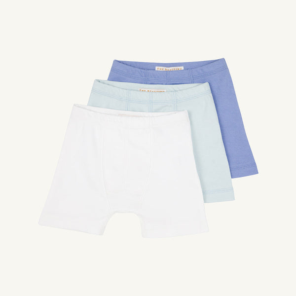 Theodore's Underthings Set - Park City Periwinkle, Worth Avenue White, & Buckhead Blue