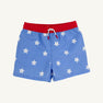 Tortola Trunks - North Sea Stars with Richmond Red