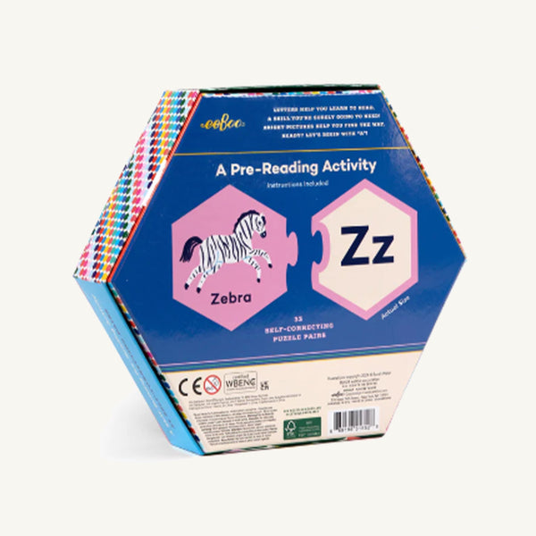 Alphabet Hexagon Puzzle Pairs - eeBoo