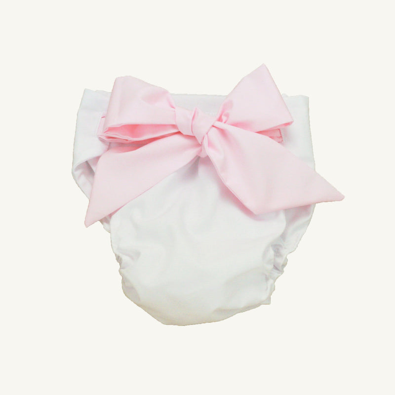 Worth Avenue White and Plantation Pink Bow