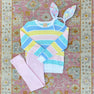 Cissy Sweater - Siesta Key Stripe with Palm Beach Pink