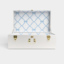 T.B.B.C. x Petite Keep Keepsake Trunk - Buckhead Blue Belle Meade Bow