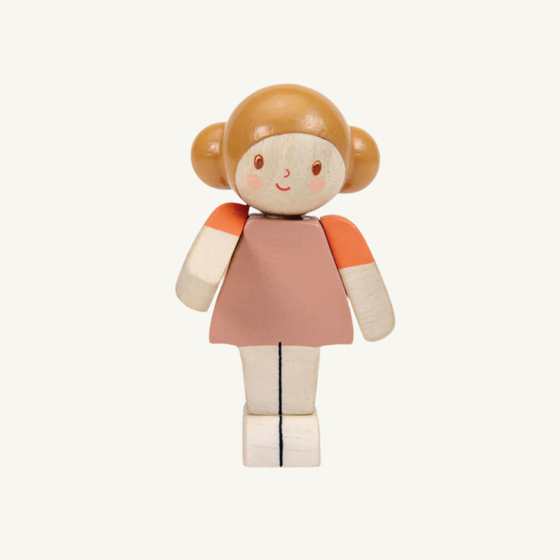 Girl Wooden Doll - Tender Leaf