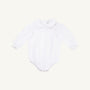 Maude's Peter Pan Collar Shirt & Onesie (Long Sleeve Woven) - Worth Avenue White