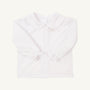 Maude's Peter Pan Collar Shirt & Onesie (Long Sleeve Woven) - Worth Avenue White