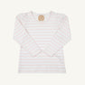 Long Sleeve Penny's Play Shirt & Onesie - Palm Beach Pink Stripe