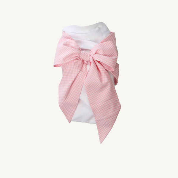 Bow Swaddle ® - Pink Greenbrier Gingham