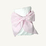 Bow Swaddle ® - Pink Savannah Seersucker