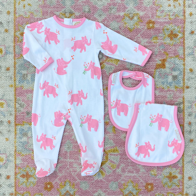 Rock Me Romper - Precious Peanuts (Pink) with Hamptons Hot Pink