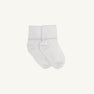 Jefferies Turn Cuff Socks - White