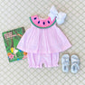 Sleeveless Tabitha's Teacher's Pet Set - Greenbrier Gingham Watermelon