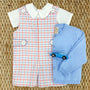 Peter Pan Collar Shirt & Onesie (Short Sleeve Woven) - Worth Avenue White