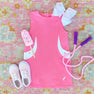 Gladys Day Dress - Hamptons Hot Pink with Worth Avenue White & Worth Avenue White Stork