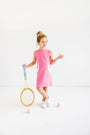 Gladys Day Dress - Hamptons Hot Pink with Worth Avenue White & Worth Avenue White Stork