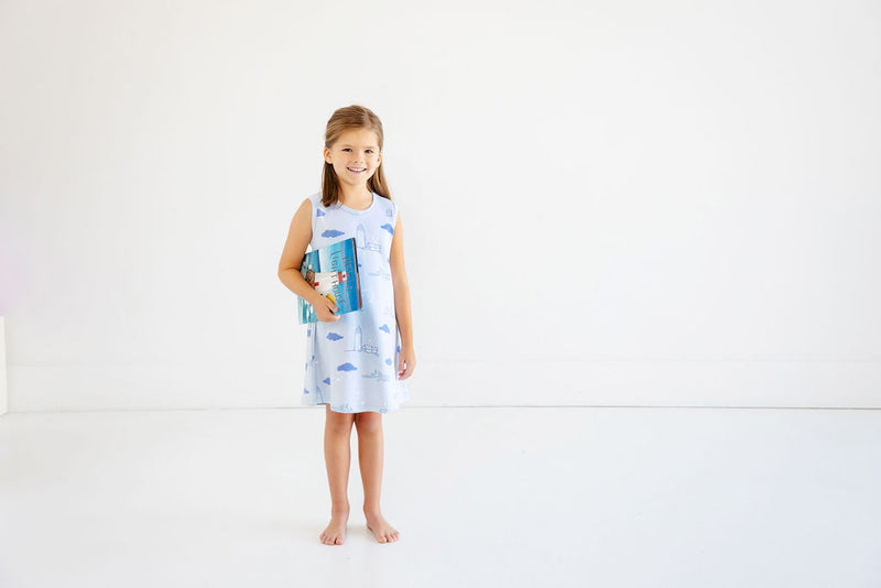 Sleeveless Polly Play Dress - Loggerhead Lighthouse