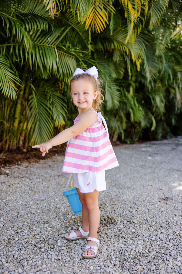 Lainey's Little Top - Hamptons Hot Pink Stripe