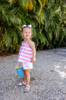 Lainey's Little Top - Hamptons Hot Pink Stripe