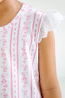 Sleeveless Polly Play Shirt - French Country Coterie with Eyelet Angel Sleeve