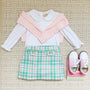 Maude's Peter Pan Collar Shirt & Onesie (Long Sleeve Woven) - Worth Avenue White