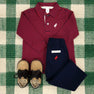 Sheffield Pants - Nantucket Navy with Richmond Red Stork